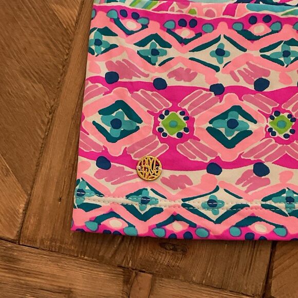 Lilly Pulitzer Nadine UPF 50+ Dress Small Multi Pink Green Print Resort Shift - Picture 6 of 9